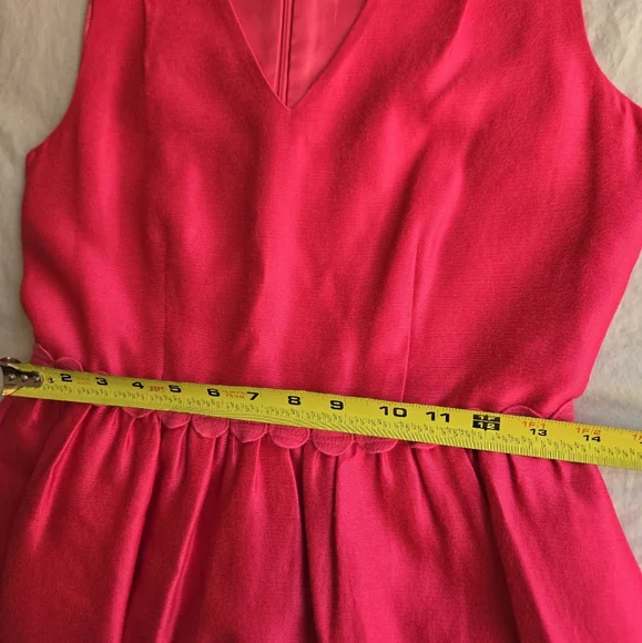 Draper James Red V-Neck Sleeveless Mini Dress - Picture 10 of 16